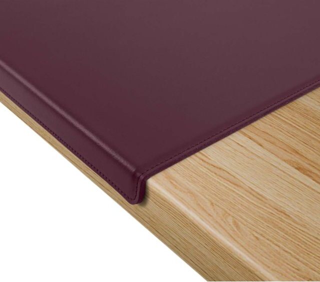 Lavoisier Maroquinier - Coffret à rebord 50cm en cuir bordeaux - COF-600-50