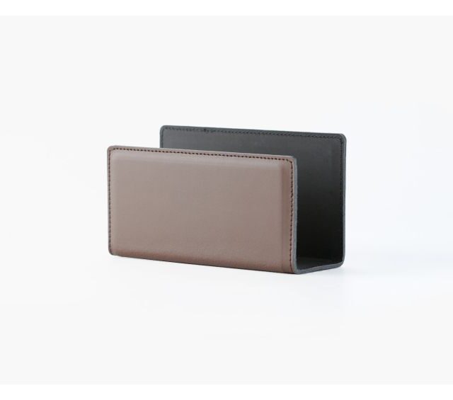 Lavoisier Maroquinier - Coffret à rebord 60cm en cuir marron - COF-600-60