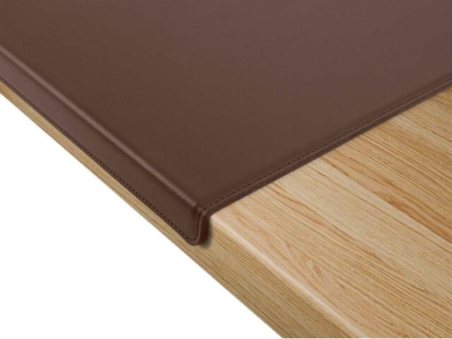 Lavoisier Maroquinier - Coffret à rebord 50cm en cuir marron - COF-600-50