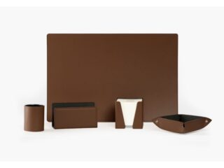 Coffret à rebord 50cm en cuir marron – COF-600-50 par la marque LAVOISIER Maroquinier LAVOISIER Maroquinier - Coffret à rebord 50cm en cuir marron – COF-600-50