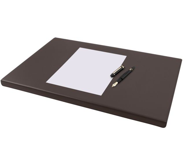 Lavoisier Maroquinier - Coffret à rebord 50cm en cuir marron foncé - COF-600-50