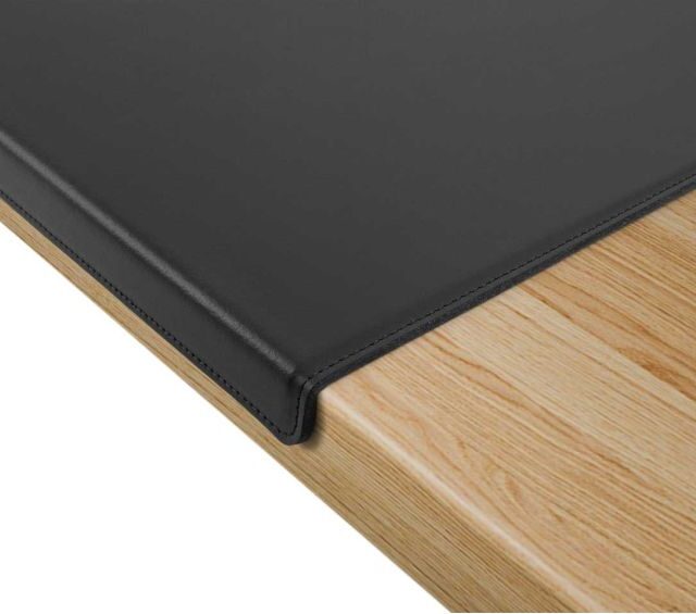 Lavoisier Maroquinier - Coffret à rebord 50cm en cuir noir - COF-600-50