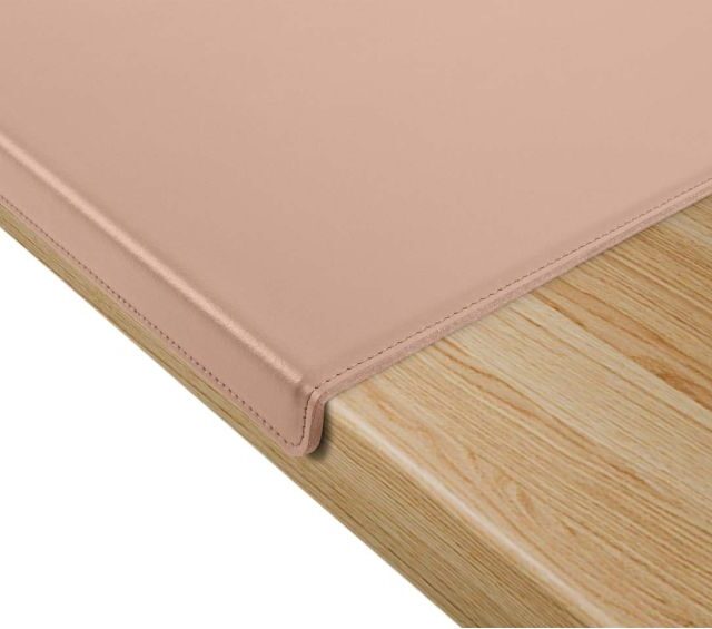 Lavoisier Maroquinier - Coffret à rebord 50cm en cuir rose - COF-600-50