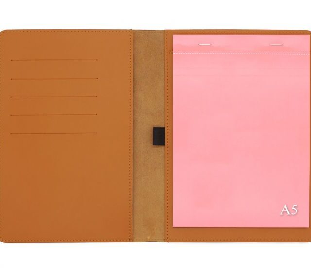 Lavoisier Maroquinier - Conférencier A5 en cuir gold