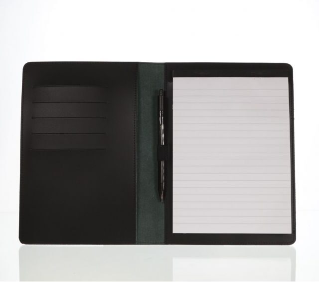 Lavoisier Maroquinier - Conférencier A5 en cuir noir