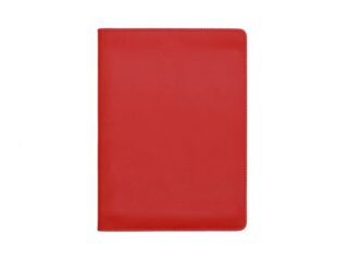LAVOISIER Maroquinier - Conférencier A5 en cuir rouge coquelicot