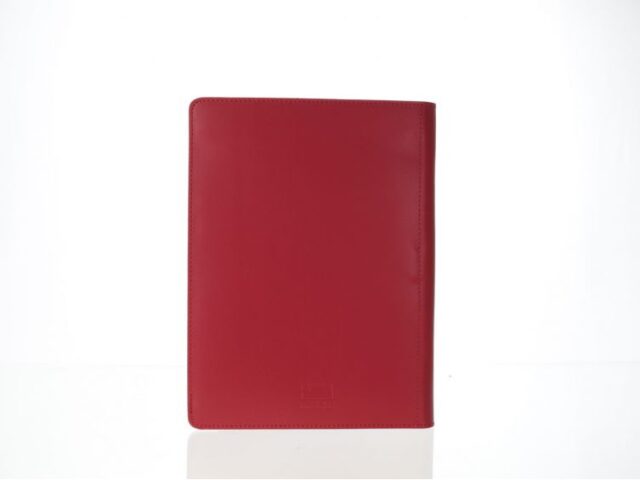 Lavoisier Maroquinier - Conférencier A5 en cuir rouge coquelicot