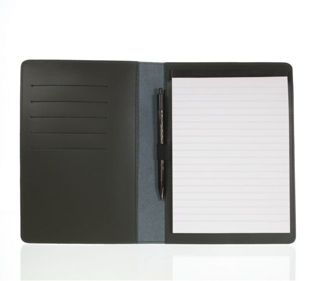 Lavoisier Maroquinier - Conférencier A5 en cuir vert anglais