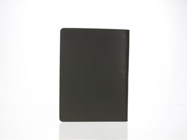 Lavoisier Maroquinier - Conférencier A5 en cuir vert anglais