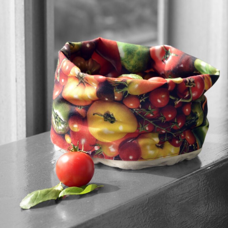 corbeille tomates design Maron Bouillie -
