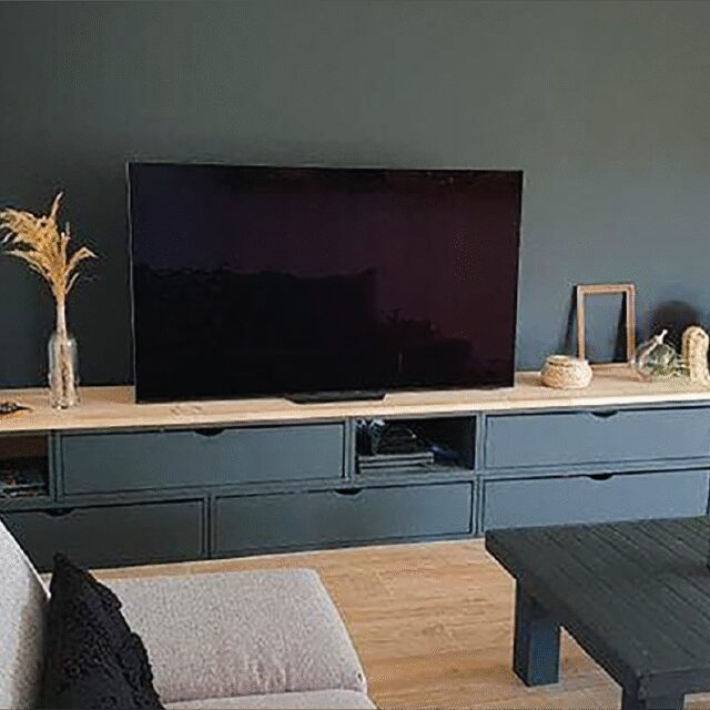 ABC MEUBLES - Cube de rangement bois 50x50 cm