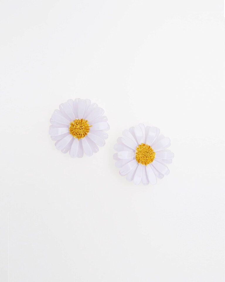 Ciléa Paris - Boucles d'oreilles Marguerite Daisy - Maxi