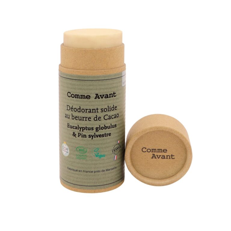 Comme Avant - Déodorant Bio Solide Eucalyptus & Pin Sylvestre 60g - Naturel & Efficace