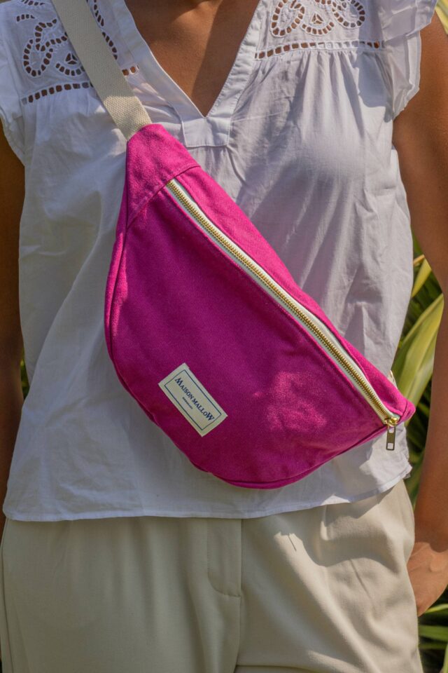 Maison Mallow - Sac Banane Rose Fuchsia