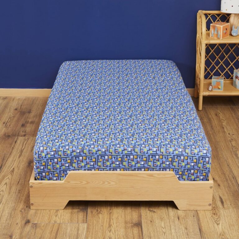 Atelier Morphée - Drap housse Arcade bleu