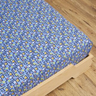 L’Atelier de Morphée - Drap housse Arcade bleu