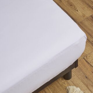 Drap housse bi-tête lilas par la marque L’Atelier de Morphée L’Atelier de Morphée - Drap housse bi-tête lilas