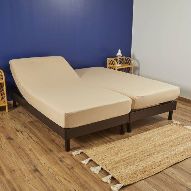Atelier Morphée - Drap housse bi-tête noisette