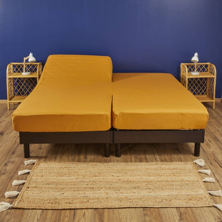 Atelier Morphée - Drap housse bi-tête orange