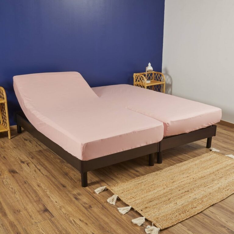 Atelier Morphée - Drap housse bi-tête rose