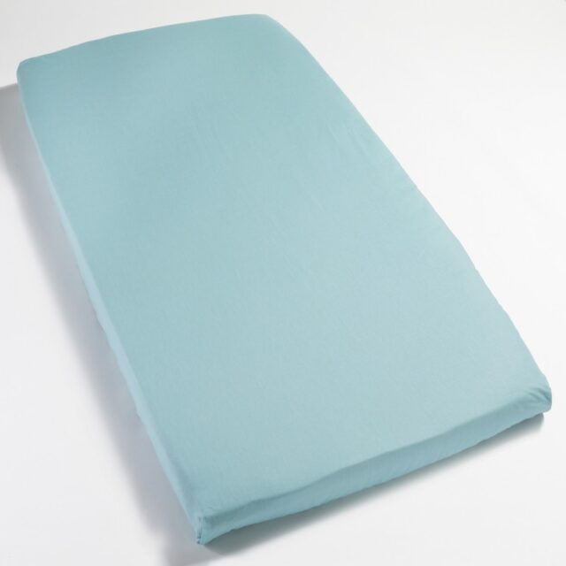 Atelier Morphée - Drap housse bleu pour bébé