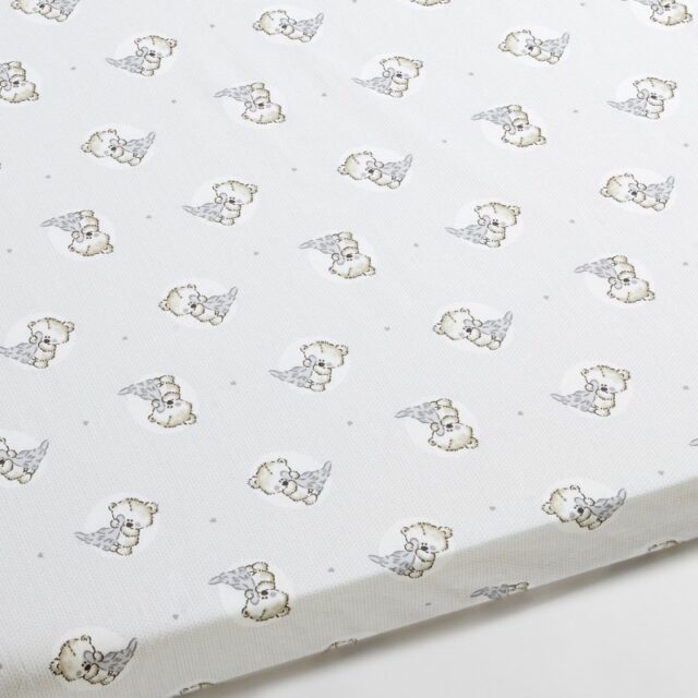 Atelier Morphée - Drap housse enfant à oursons Teddy