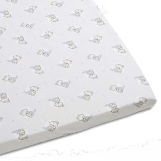 Drap housse enfant à oursons Teddy par la marque L’Atelier de Morphée L’Atelier de Morphée - Drap housse enfant à oursons Teddy
