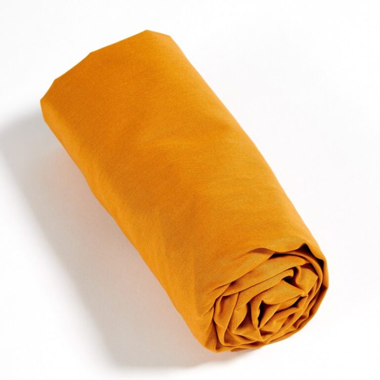 Atelier Morphée - Drap housse Orange pour enfant
