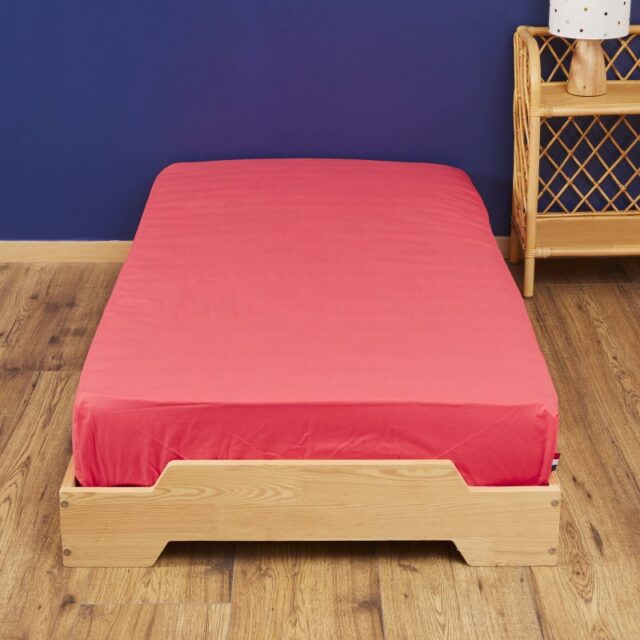 Atelier Morphée - Drap housse Rose foncé