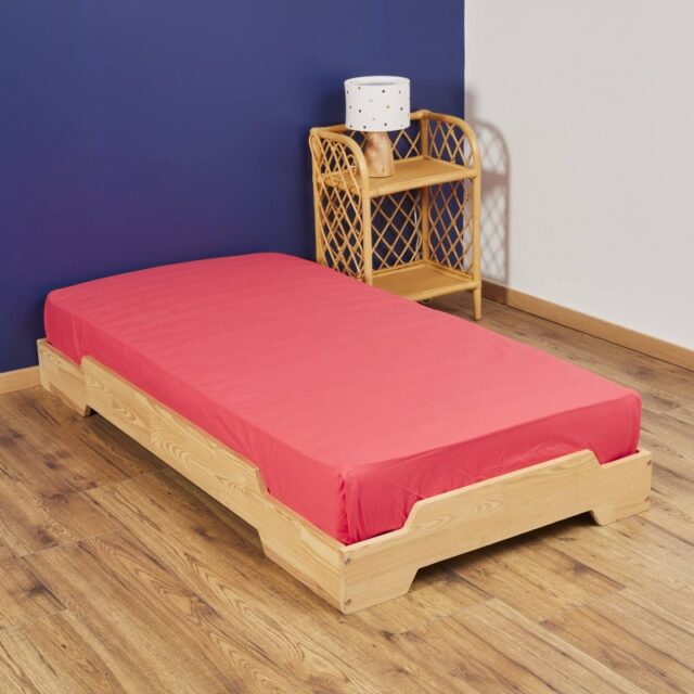 Atelier Morphée - Drap housse Rose foncé