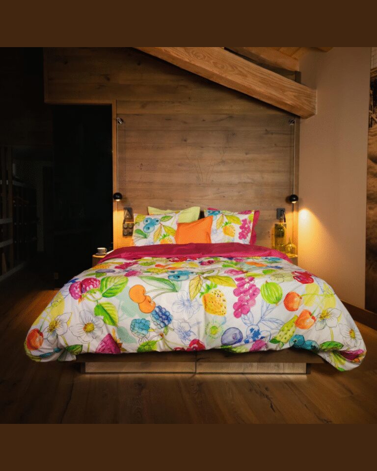 Blanc de Gerardmer - Drap plat imprimé fruit rouges