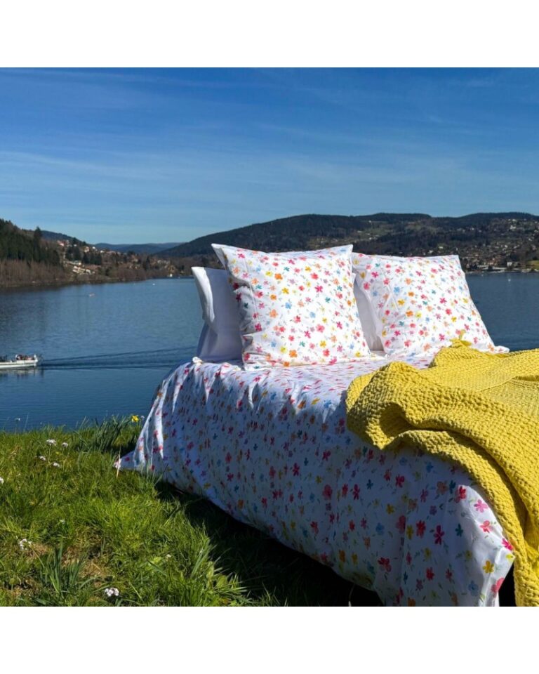 Blanc de Gerardmer - Drap plat imprimé Liberty