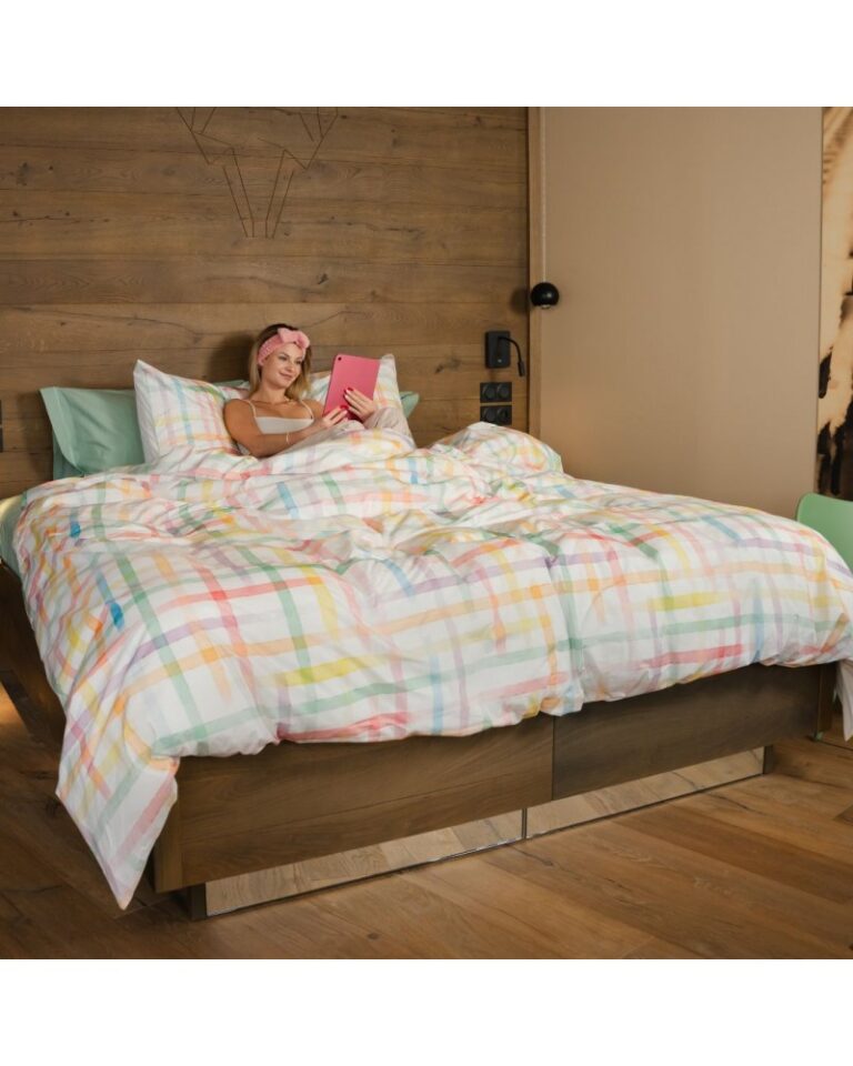 Blanc de Gerardmer - Drap plat imprimé Vichy