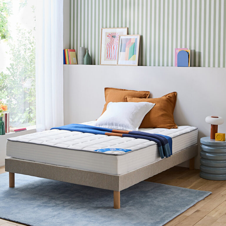 e3676c1dbddde434587db5741655b15d LA REDOUTE INTERIEURS - Ensemble Matelas 406 Ressorts Ferme + Sommier