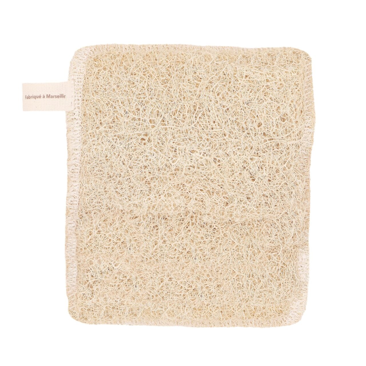 eponge lavable en loofah packshot face Comme Avant - Éponge lavable en loofah et coton - Version 1