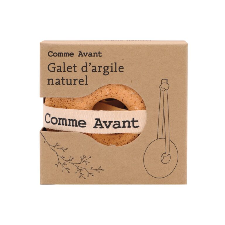 Comme Avant - Galet d'Argile Exfoliant Bio - Corps & Visage - Naturel & Artisanal