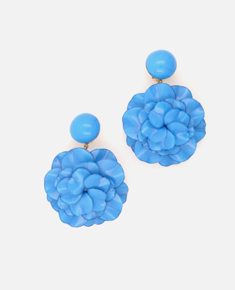Ciléa Paris - Boucles d'oreilles longues pendantes Géranium - Maxi