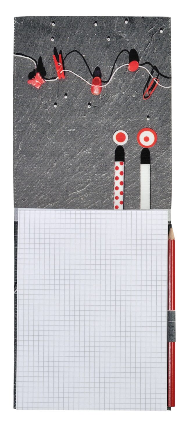 Maron Bouillie - Housse de bloc note La bricole Ardoise - Maron Bouillie Paris