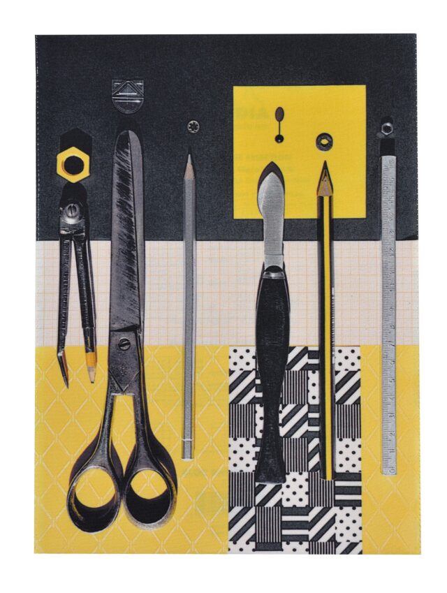 Maron Bouillie - Housse de bloc note La bricole Jaune et noir - Maron Bouillie Paris