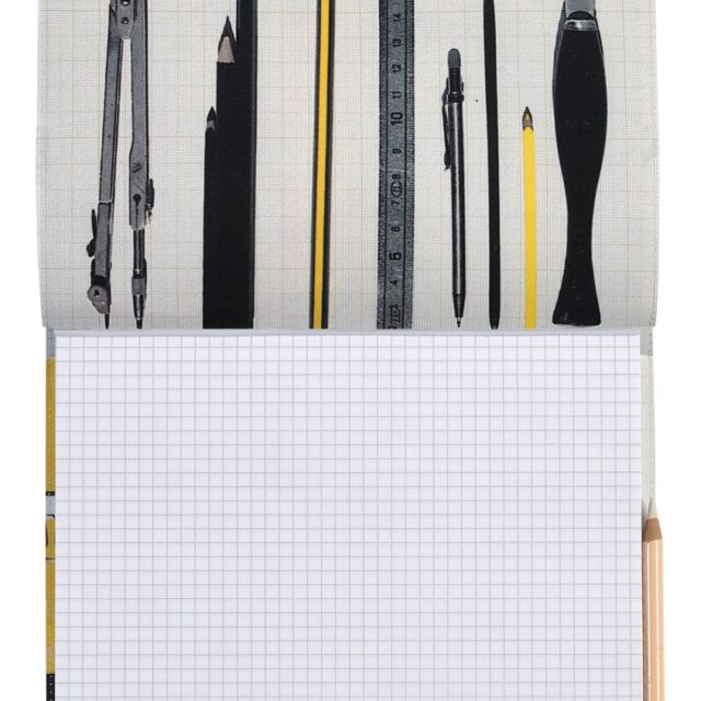 Maron Bouillie - Housse de bloc note La bricole Jaune et noir - Maron Bouillie Paris