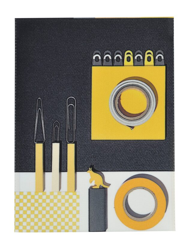 Maron Bouillie - Housse de bloc note La bricole Jaune et noir - Maron Bouillie Paris