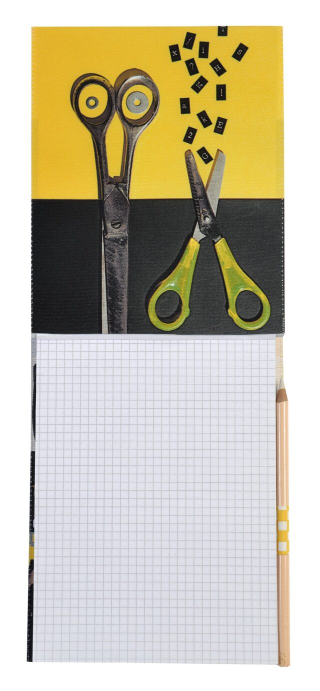 Maron Bouillie - Housse de bloc note La bricole Jaune et noir - Maron Bouillie Paris