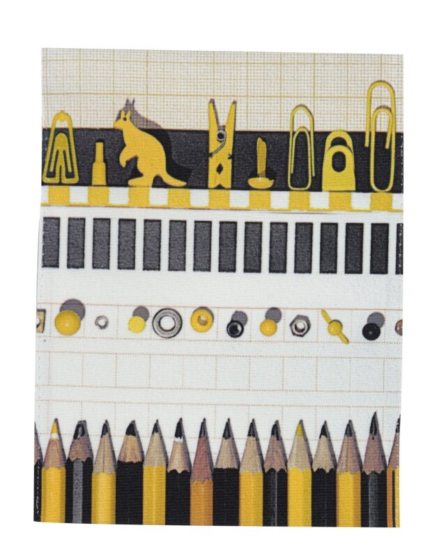 Maron Bouillie - Housse de bloc note La bricole Jaune et noir - Maron Bouillie Paris