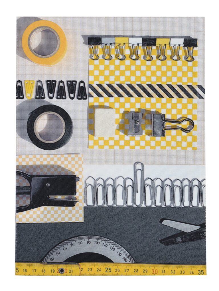 Maron Bouillie - Housse de bloc note La bricole Jaune et noir - Maron Bouillie Paris