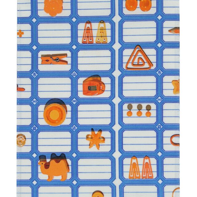 Maron Bouillie - Housse de bloc note La bricole Orange et bleu - Maron Bouillie Paris