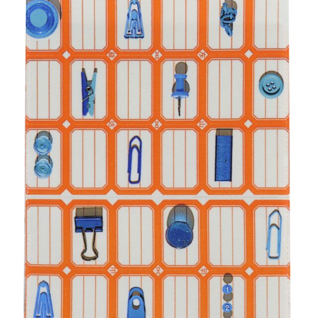 Maron Bouillie - Housse de bloc note La bricole Orange et bleu - Maron Bouillie Paris