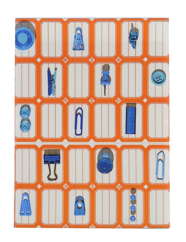 Maron Bouillie - Housse de bloc note La bricole Orange et bleu - Maron Bouillie Paris