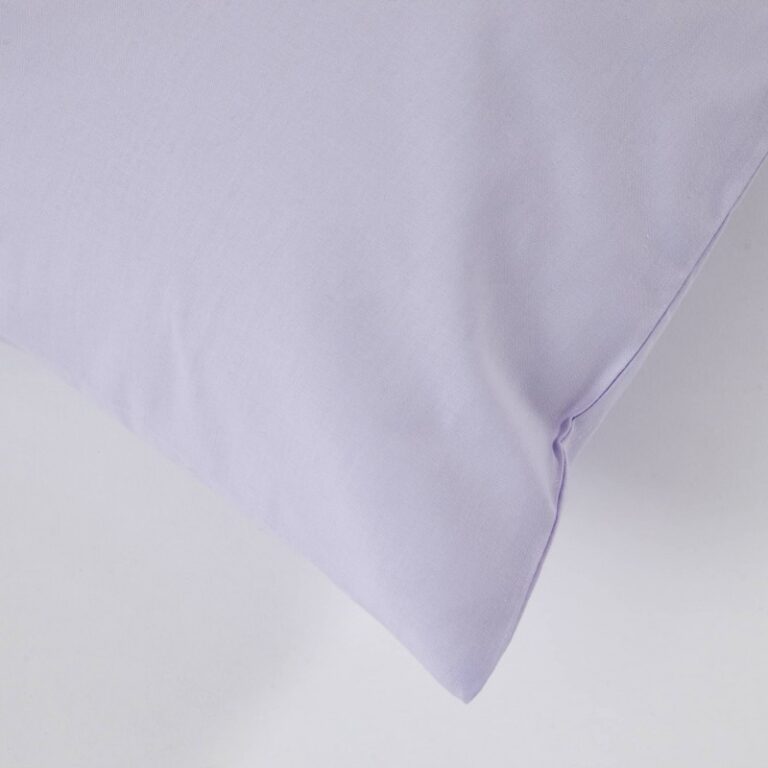 Atelier Morphée - Housse de traversin plat lilas (Lot de 2)