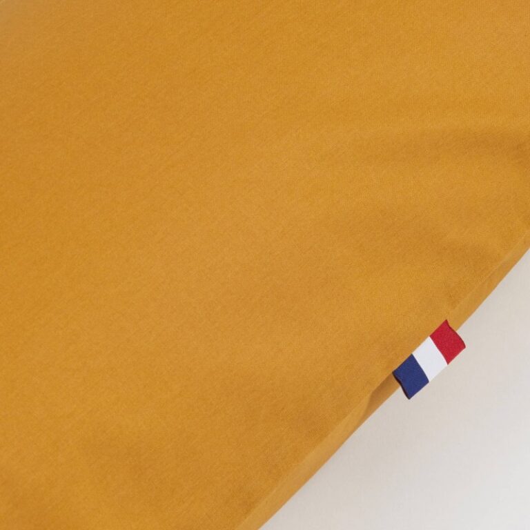 Atelier Morphée - Housse de traversin plat orange (Lot de 2)