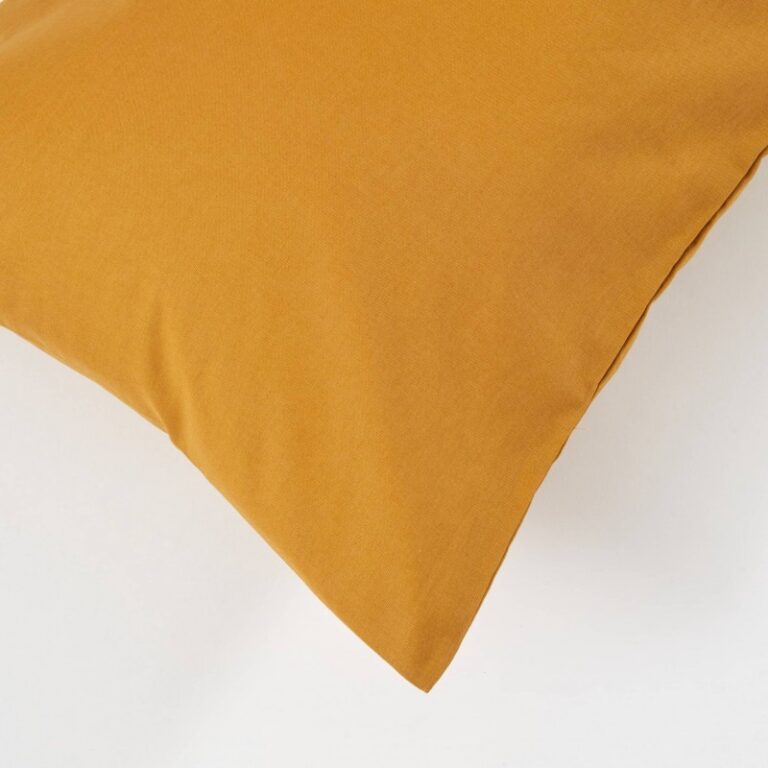 Atelier Morphée - Housse de traversin plat orange (Lot de 2)